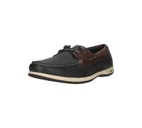 Bootsschuh CLARKS "Orson Sail", Herren, Gr. 40, dunkelblau, Leder, Schuhe Bootsschuh, mit Aqua DX-Drainagesystem (93315717-40) dunkelblau