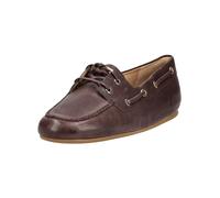 Bootsschuh HÖGL "Högl Halbschuhe Leder", Damen, Gr. 39, dunkelbraun, Leder, Schuhe Bootsschuh (39110258-39) dunkelbraun