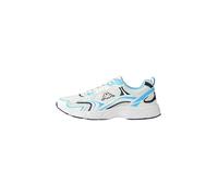 Bootsschuh KAPPA "Kappa Low shoe KMLogo", Herren, Gr. 36, Normalschaft, weiß, azure celeste, blau m, Obermaterial: 60% Polyester, 40% Polyurethan, Schuhe Bootsschuh (29624424-36) weiß, azure celeste,