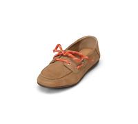 Bootsschuh MARC O'POLO "aus weichem Veloursleder", Damen, Gr. 39, schwarzer sand, Obermaterial: 100% Leder, unifarben, Schuhe Bootsschuh (23231665-39) schwarzer sand