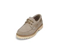 Bootsschuh MARC O'POLO "aus weichem Veloursleder", Damen, Gr. 40, light taupe, Obermaterial: 100% Leder (Rind), unifarben, Schuhe Bootsschuh (83830428-40) light taupe
