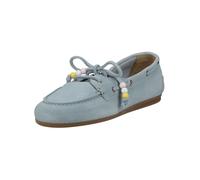 Bootsschuh PAVEMENT "Pavement Halbschuhe Veloursleder", Damen, Gr. 36, hellblau, Schuhe Bootsschuh (89626938-36)