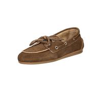 Bootsschuh PAVEMENT "Pavement Halbschuhe Veloursleder", Damen, Gr. 37, braun (mittelbraun), Veloursleder, Schuhe Bootsschuh (87417855-37) mittelbraun