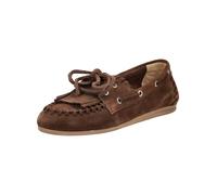Bootsschuh PAVEMENT "Pavement Halbschuhe Veloursleder", Damen, Gr. 39, braun, Veloursleder, Schuhe Bootsschuh (87375028-39) braun