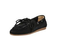 Bootsschuh PAVEMENT "Pavement Halbschuhe Veloursleder", Damen, Gr. 42, schwarz, Veloursleder, Schuhe Bootsschuh (86626149-42) schwarz
