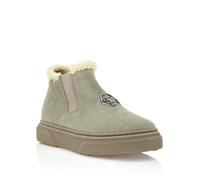 Bootsschuh PHILIPP PLEIN "Flache Stiefeletten", Mädchen, Gr. 34, Normalschaft, 06, beige, Schuhe Bootsschuh (33975743-34) 06, beige