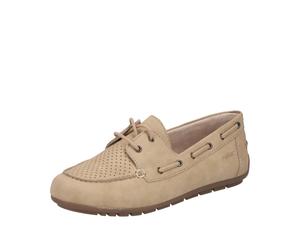 Bootsschuh RIEKER, Damen, Gr. 39, beige, Lederimitat, unifarben, Schuhe Bootsschuh, Mokassin, Schnürschuh, Halbschuh mit weicher Innensohle (63946818-39) beige