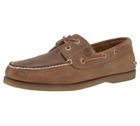 Bootsschuh TIMBERLAND "CLASSIC BOAT BOAT SHOE", Damen, Gr. 41, braun (dunkelbraun), Leder, Schuhe Bootsschuh, Classic Bootsschuh aus Timberland Premium Leder (39415767-41) dunkelbraun