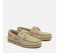 Bootsschuh TIMBERLAND "CLASSIC BOAT BOAT SHOE", Herren, Gr. 43, ltgrn suedewbei, Leder, Schuhe Bootsschuh, Classic Bootsschuh aus Timberland Premium Leder (12275040-43) ltgrn suedewbei