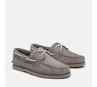 Bootsschuh TIMBERLAND "CLASSIC BOAT BOAT SHOE", Herren, Gr. 44, md gry nubuck, Leder, Schuhe Bootsschuh, Classic Bootsschuh aus Timberland Premium Leder (38526616-44) md gry nubuck