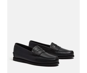Bootsschuh TIMBERLAND "CLASSIC BOAT LOAFER SHOE", Herren, Gr. 44, blk full grain, Leder, Schuhe Bootsschuh, Classic Boat Loaferschuh aus Timberland Premium Leder (15925357-44) blk full grain