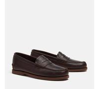 Bootsschuh TIMBERLAND "CLASSIC BOAT - LOAFER SHOE", Herren, Gr. 44, braun (dk brn f grain), Leder, Schuhe Bootsschuh, Classic Boat Loaferschuh aus Timberland Premium Leder (74861539-44) dk brn f grain