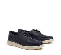 Bootsschuh TIMBERLAND "PORTOFINO PIER BOAT SHOE", Herren, Gr. 42, blau (dunkelblau full grain), Leder, Schuhe Bootsschuh, aus Premium Timberland Leder (10706956-42) dunkelblau full grain