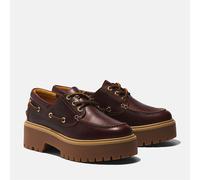 Bootsschuh TIMBERLAND "STONE STREET - BOAT SHOE", Damen, Gr. 40, braun (rootbeer), Leder, Schuhe Bootsschuh, Bootsschuh aus Timberland Premium Leder (31785451-40) rootbeer