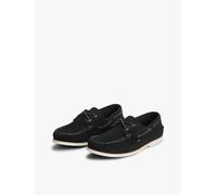 Bootsschuh TOMMY HILFIGER "TH BOAT SHOE CORE SUEDE", Herren, Gr. 41, blau (dunkelblau), Veloursleder, Schuhe Bootsschuh, Casualschuh, Freizeitschuh, Schnürer mit Bänder-Durchzügen (40736413-41) dunkel