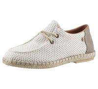 Bootsschuh VERBENAS "TRUMAN BUZZBEE", Herren, Gr. 43, beige (creme, beige), Textil, Veloursleder, Schuhe Bootsschuh, Espadrilles, Sommerschuh, Schnürschuh mit Juterahmen (71577025-43)