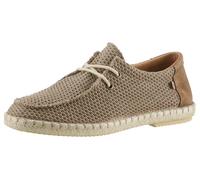 Bootsschuh VERBENAS "TRUMAN BUZZBEE", Herren, Gr. 43, grau, Textil, Veloursleder, Schuhe Bootsschuh, Espadrilles, Sommerschuh, Schnürschuh mit Juterahmen (46191443-43) grau