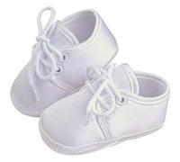 Booulfi Baby Jungen Schuhe Erste Lauflernschuhe Taufe Taufschuhe Für Jungen Weiß Krabbelschuhe First Walker Schuhe 9-12 Monate