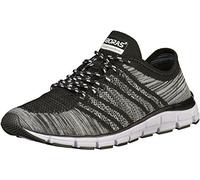 Boras Fashion Sports Unisex Sneaker auch in Übergrößen Socknit Black/White 5200-0145, Herren:37 EU