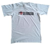 Borat - I Love Kazakhstan - T-Shirt Silver (L)