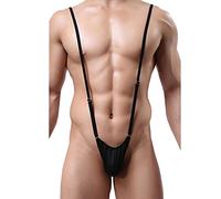 Borat Mankini von Herren String Tanga String V Sling Thong elastisch Unterwäsche Männer Hot V Hosenträger String verstellbar Badeanzug Geschenk Halloween Weihnachten String Tanga Männer Herren String
