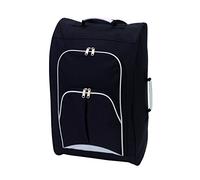 Bordcase Handgepäck schwarz mit 2 Skaterrollen und aus 600D Polyester Jetzt Schon geeignet für die Neue Flugbestimmung