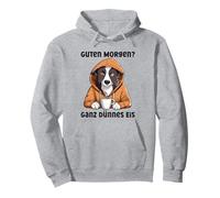 Border Collie Hund Guten Morgen Ganz dünnes Eis Damen Kaffee Pullover Hoodie