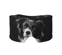 Border Collie Hund Haustier, Vollständige Augenabdeckungen, lichtblockierende Augenmaske, Schlafaugen- und Ohrenschützer