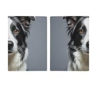 Border Collie Reisepasshülle, Reisepasshülle mit Kreditkartenfächern und Bordkartenfach für Reisen, Familienausweis, Dokumenten-Organizer (20,3 x 13,7 cm)