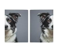 Border Collie Reisepasshülle, ultradünn, PU-Leder, Reisedokumenten-Organizer, kompakt, Premium, internationaler US-Pass, Schutzhülle für Damen und Herren