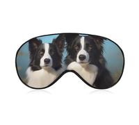 Border Collie Schlafmaske, Augenmaske, Augenmasken für Schlaf, Schlafmasken für Damen und Herren, Reiseaugenmaske, verstellbare Schlafmaske, Schlafmaske, Verdunkelung, niedliche Schlafmaske