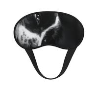 Border Collie Welpe,Vollständige Augenabdeckungen, lichtundurchlässige Schlafmasken, Verdunkelungs-Augenschützer