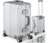 Bordtrolley Airway, Aluminium, TSA-Schlösser, 4 Doppelrollen - silber