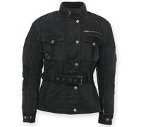 Bores Monika Damen Wachsjacke, schwarz, Größe S