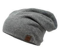 Borges & Scott Aspen Doppellagige Mütze - 100% Kaschmir - Hergestellt in Nepal - Grau
