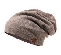 Borges & Scott Aspen Doppellagige Mütze - 100% Kaschmir - Hergestellt in Nepal - Waldbraun