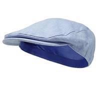 Borges & Scott Die Sammy - Flat Cap aus irischem Leinen - Sommerblau - XL