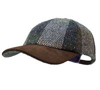 Borges & Scott Die Sligo - Baseball Cap - 100% Wolle - Irish Tweed - Schirm aus Nubuk Leder - Strand