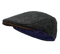 Borges & Scott Die Sloan - Flat Cap aus Irish Tweed und Nubukleder