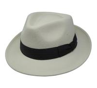 Borges & Scott - Rohwoll-Fedora - Wasserbeständig - Fedora Trilby Style Filzhut - 58cm