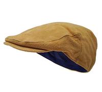 Borges & Scott The Tanner - Flat Cap aus Leder - Kappe mit weichem Schweinslederfutter