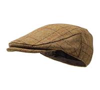 Borges & Scott Woodsman Schirmmütze - Vollständig wasserdicht - Schiebermütze aus Yorkshire Tweed - Außenmaterial aus 100% Wolle - Herbstblatt 56cm