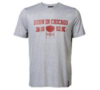 Born in Chicago T-Shirt Men Grey XXL