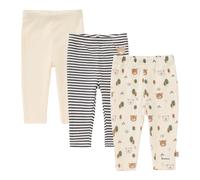 Bornino Lieblinge 3er-Pack Leggings Tiny Forest 98 natur/blau