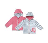 Bornino Elefant und Marienkäfer Wendejacke Ringel 62 blau/rot/weiß interlock