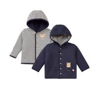 Bornino Lieblinge Wendejacke Ringel Bär 62 blau/natur interlock