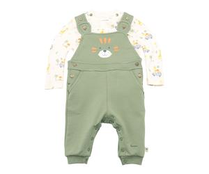 Bornino Sunny Adventure 2-tlg. Set Latzhose mit Shirt 62 grün/bunt sweat