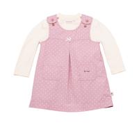 Bornino Sunny Adventure 2-tlg. Set Webkleid mit Shirt Punkte 74 rosa/natur