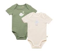 Bornino Sunny Adventure 2er-Pack Bodys kurzarm 50 natur/grün