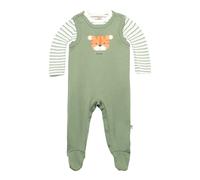 Bornino Sunny Adventure Strampler-Set 2-tlg. mit Body Ringel Tiger 50 grün/natur/blau